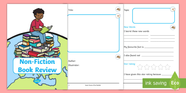 Non Fiction Book Review Worksheet | Teaching Resource
